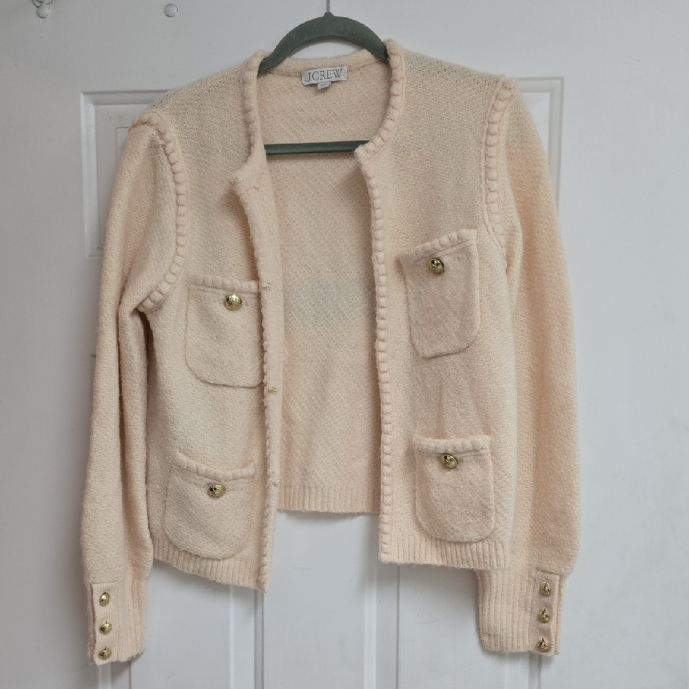 Odette sweater lady jacket with jewel buttons - Picture 2 of 13
